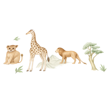 Calmed savannah bedroom carpet - TenStickers