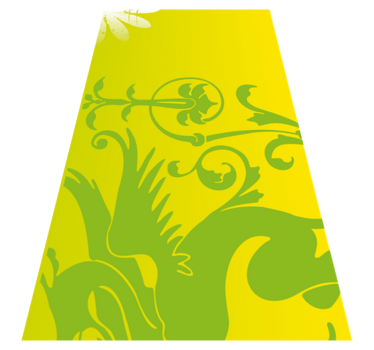Bedroom carpet green dragon vinyl decor - TenStickers