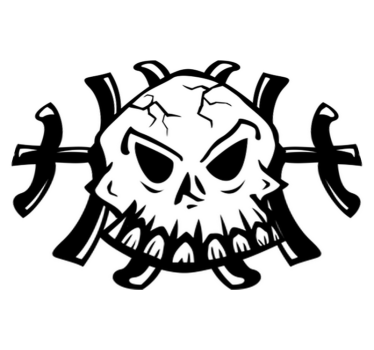 Bedroom carpet skull logo decorative vinyl - TenStickers