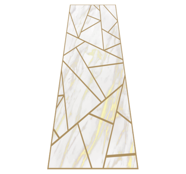 Office carpet marble geometric mosaic design - TenStickers