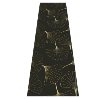 Office carpet ginkgo leaves charcoal gold - TenStickers