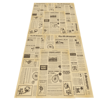 Office carpet vintage american newspaper design - TenStickers