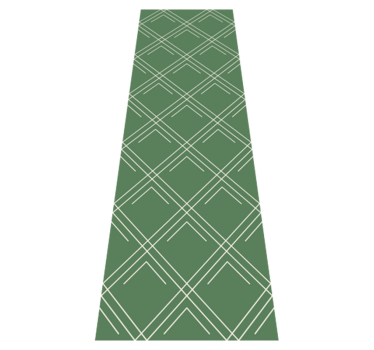 Green elegant squares office carpet - TenStickers