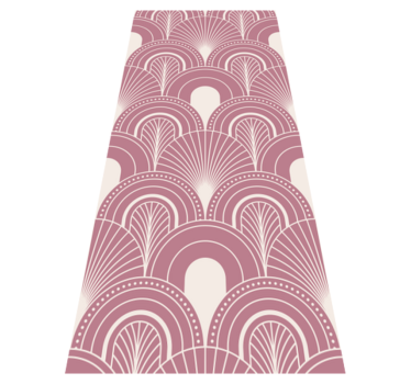 Office carpet in rose gold arc art decor style - TenStickers