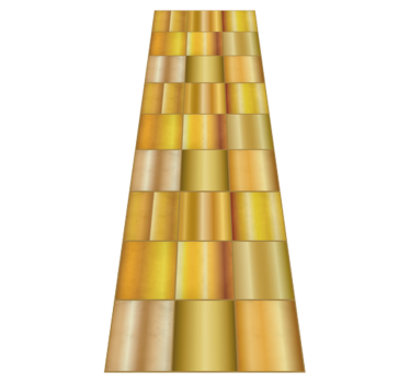 Office carpet in golden yellow blocks - TenStickers