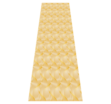 Office carpet gold foil wave illusion - TenStickers