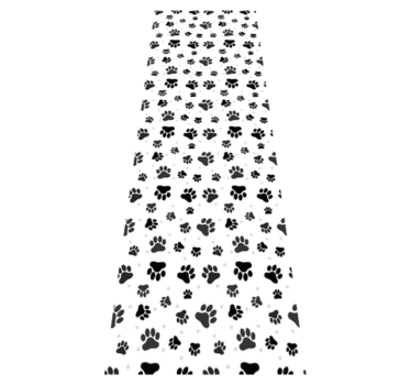Bedroom carpet with pet paw print design - TenStickers