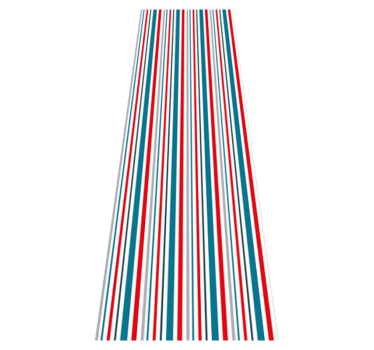 Bedroom carpet in marine retro striped design - TenStickers