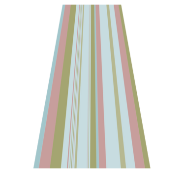 Blue and green 80's stripes bedroom carpet - TenStickers