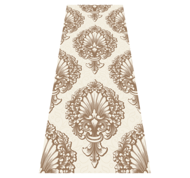 Bedroom carpet in vintage damask style - TenStickers