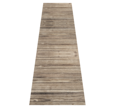 Bedroom carpet in gray rustic horizontal wood - TenStickers
