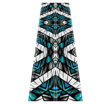 Cool black blue and white graffiti bedroom carpet - TenStickers