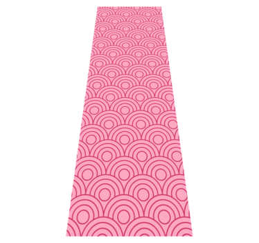 Bedroom carpet in dark and light pink shape - TenStickers
