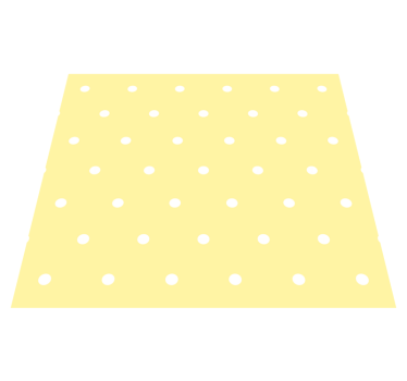 Bedroom carpet with yellow background and dots - TenStickers
