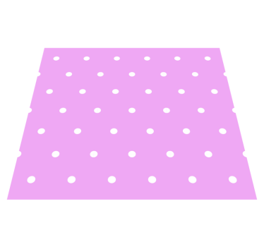 Bedroom carpet with regular dots on pink background - TenStickers