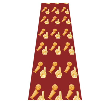 Bedroom carpet with basketball game design - TenStickers