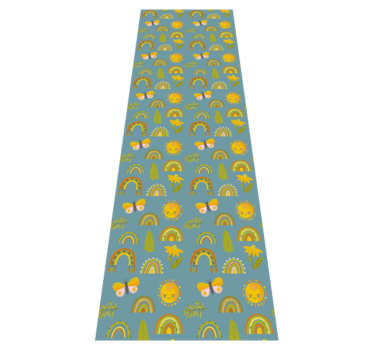 Sloppy thick hand-drawn pattern bedroom carpet - TenStickers