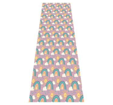 Cute pattern with sun and rainbow bedroom carpet - TenStickers