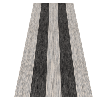 Bedroom carpet in black and white wood effect - TenStickers