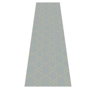 Bedroom carpet in pantone origami triangles - TenStickers