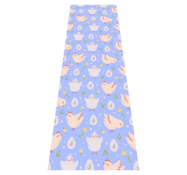 Bedroom carpet with chicken characters for kids - TenStickers