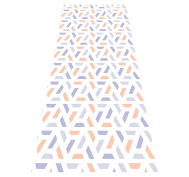 Bedroom carpet with nordic style geometric lines - TenStickers