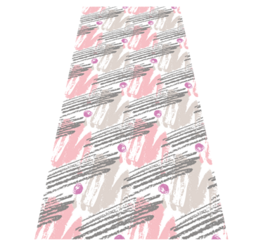 Bedroom carpet in pink and grey paint strokes - TenStickers