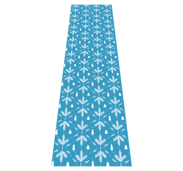 Bedroom carpet in nordic folk blue style - TenStickers