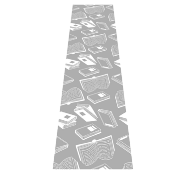 Bedroom carpet in nordic grey poetry design - TenStickers