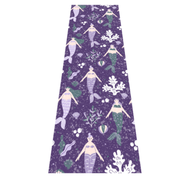 Mermaid splash bedroom carpet - TenStickers
