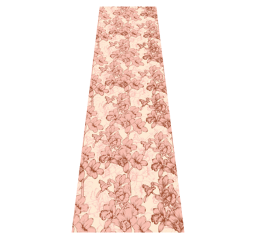 Bedroom carpet with vintage 3d flowers design - TenStickers