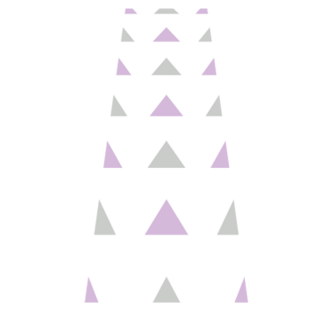 Bedroom carpet in gray and purple triangles - TenStickers