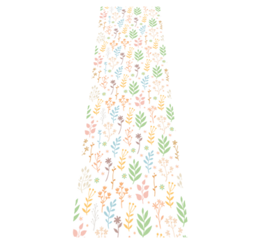 Bedroom carpet with simple symbols on white - TenStickers