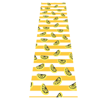 Lemon symbols design bedroom carpet - TenStickers