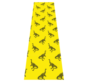 Brachiosaurus symbols on yellow bedroom carpet - TenStickers