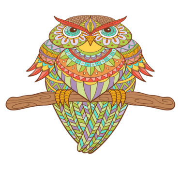 Bedroom carpet huichol bird design - TenStickers