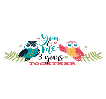 Gufos + years of partnership bedroom carpet - TenStickers
