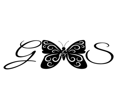 Bedroom carpet butterfly with letters - TenStickers