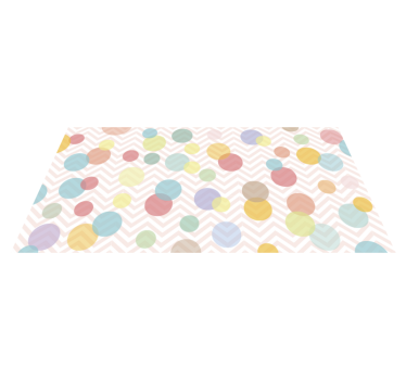 polka dots pastel shades babies vinyl carpet - TenStickers