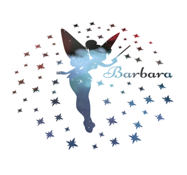 Vinyl rug Fairy with name - TenStickers