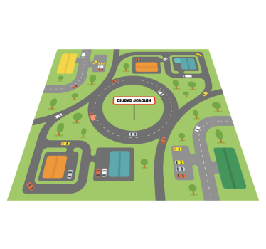 Personalized Cityscape custom floor mat - TenStickers