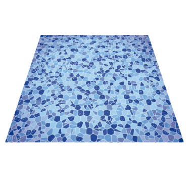 Mosaic  blue tones  vinyl carpet - TenStickers