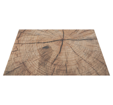 Vintage trunk wood vinyl rug - TenStickers