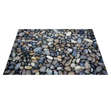 Pebble Motif stone effect rug - TenStickers