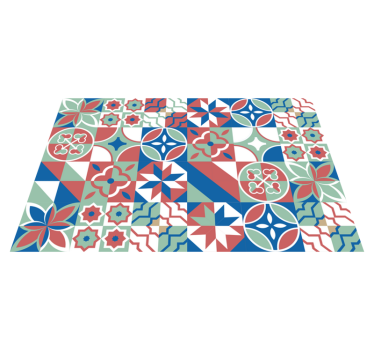 Different patterns vinyl kitchen rug - TenStickers