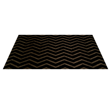 Dark zig zags stripes vinyl carpet - TenStickers