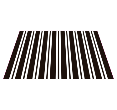 Black and white stripes  vinyl carpet - TenStickers