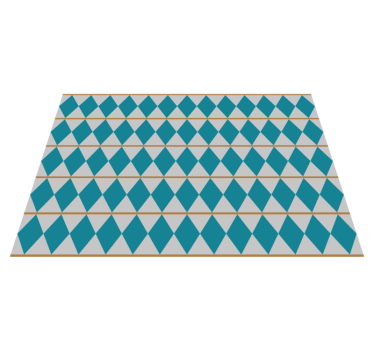 Sweden design geometric vinyl carpet - TenStickers