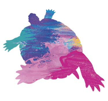 Colorful turtle animal vinyl carpet - TenStickers