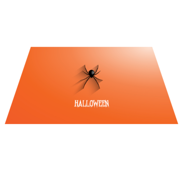 Spider Halloween hall vinyl rug - TenStickers